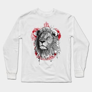 Courage and Determination sumi e Long Sleeve T-Shirt